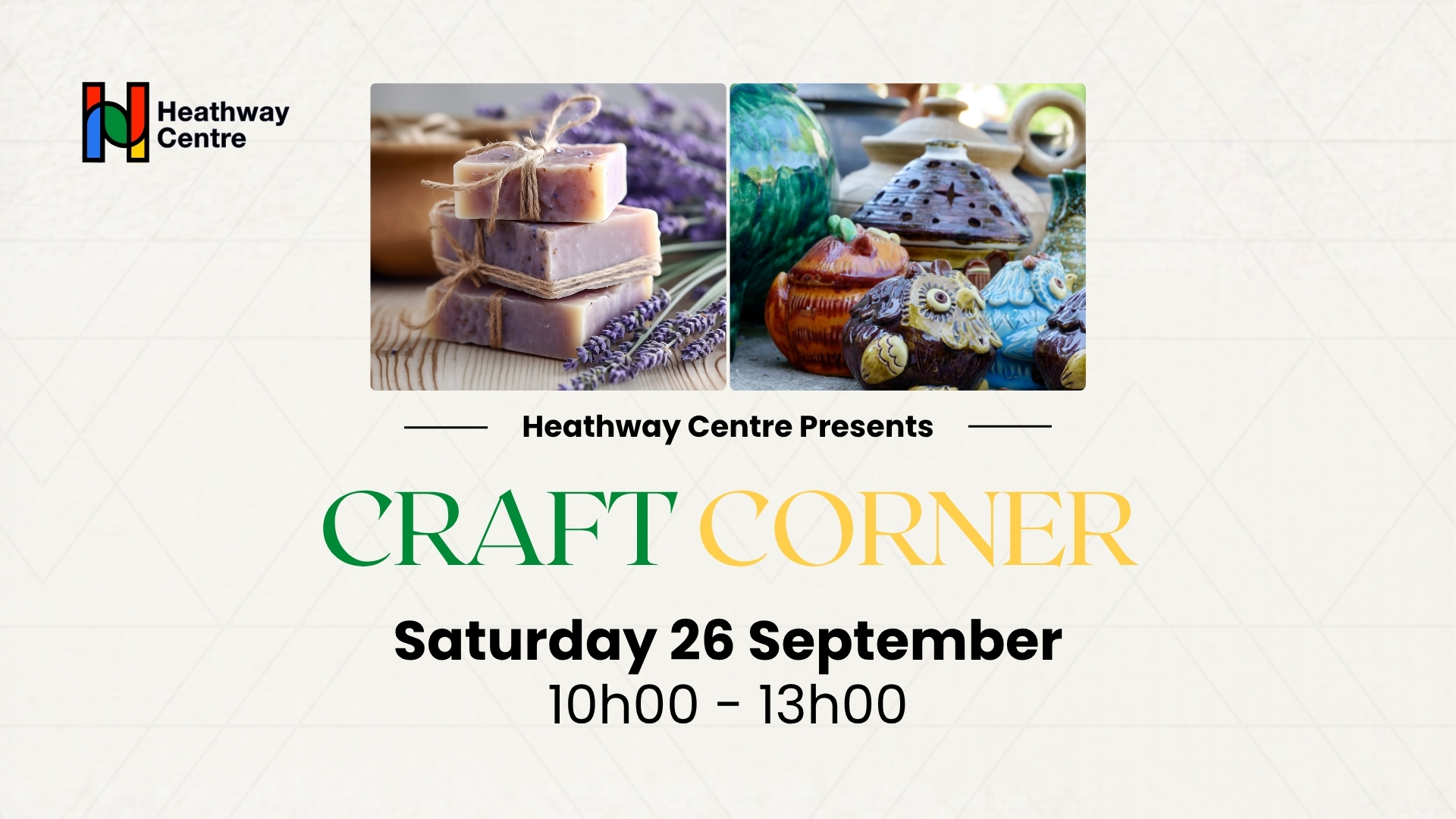 Craft Corner Saturday 26 September